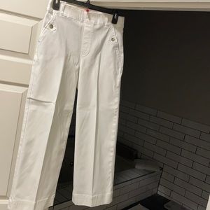 Spanx Stretch Twill Cropped Wide Leg Pants